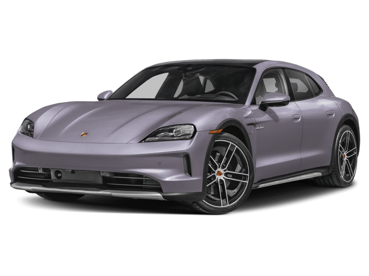 2026 Porsche Taycan 4 - Front 3/4, facing to the left