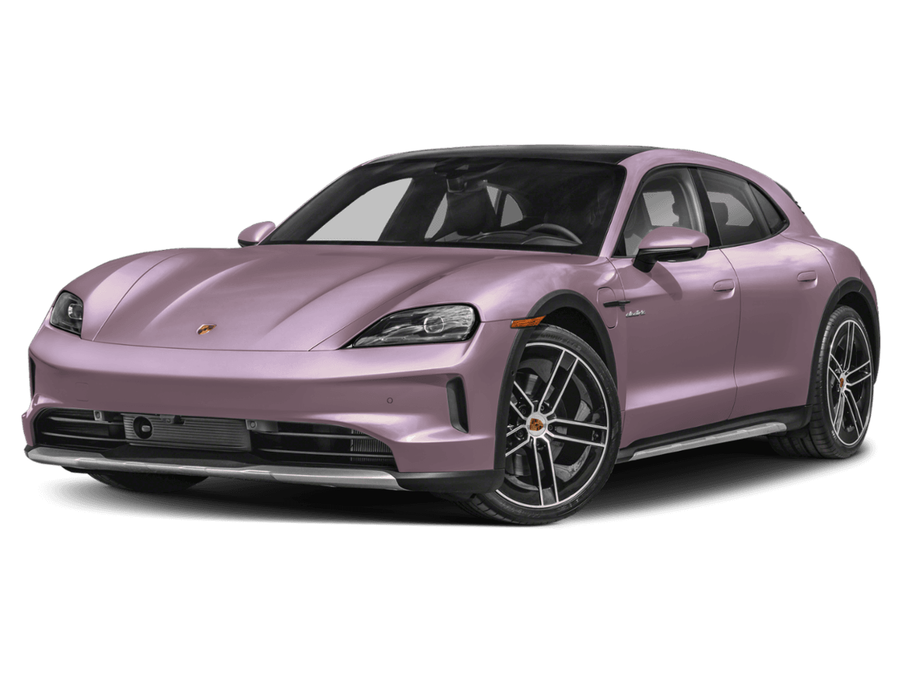 2026 Porsche Taycan 4 - Front 3/4, facing to the left