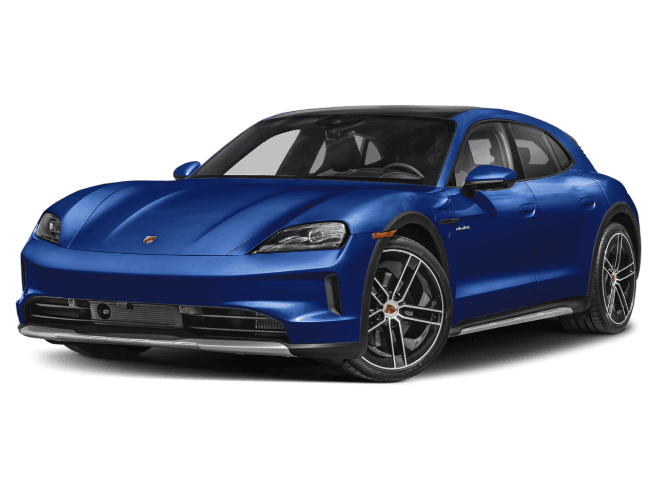 2026 Porsche Taycan Turbo - Front 3/4, facing to the left