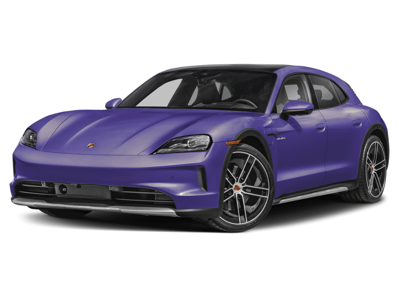 2026 Porsche Taycan Turbo - Front 3/4, facing to the left