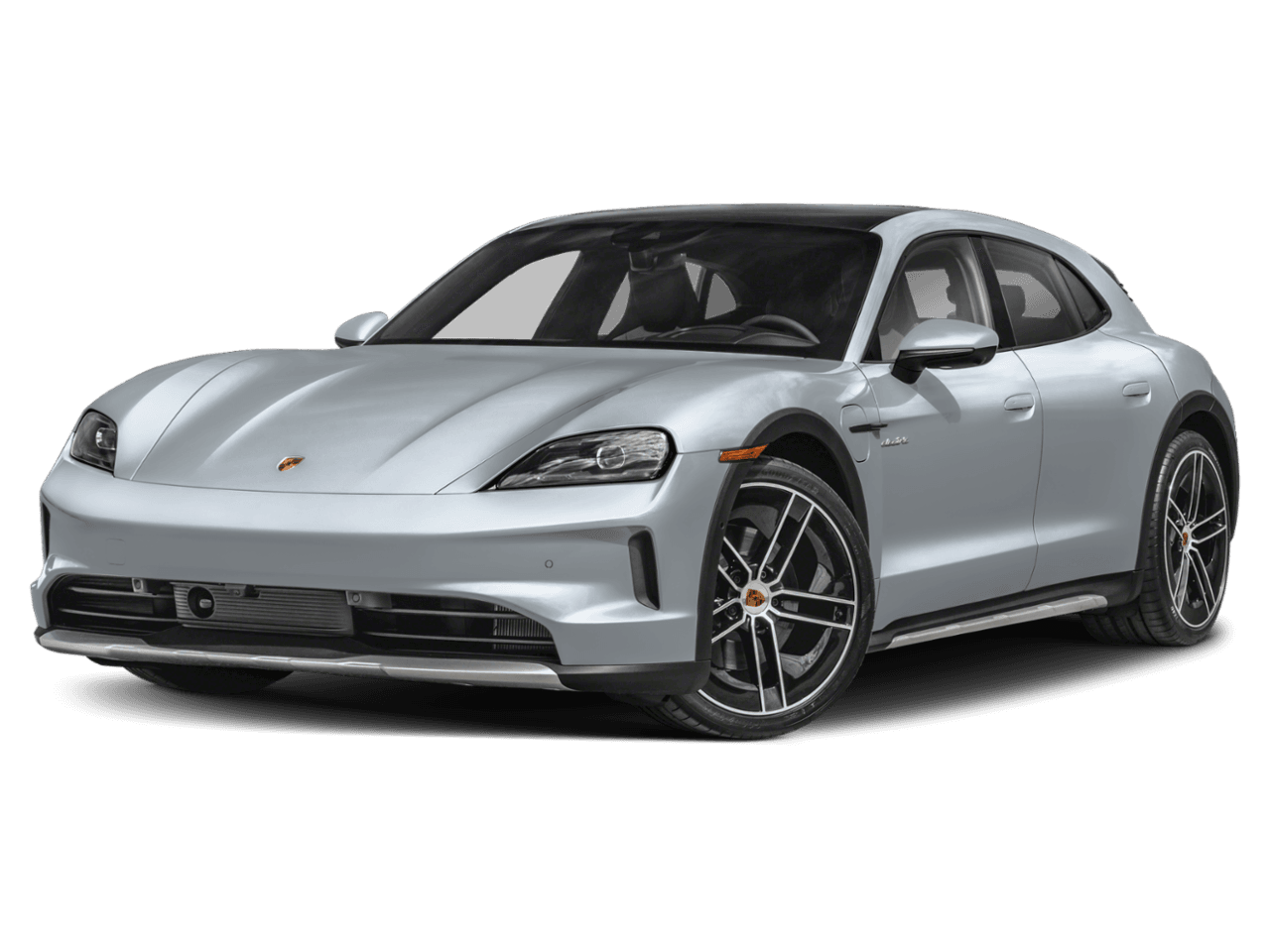 2026 Porsche Taycan Turbo - Front 3/4, facing to the left