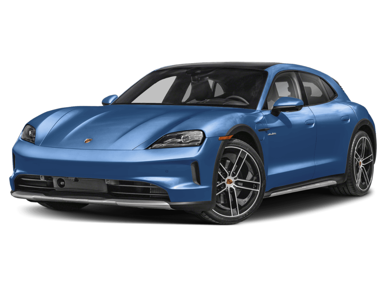 2026 Porsche Taycan Turbo S - Front 3/4, facing to the left