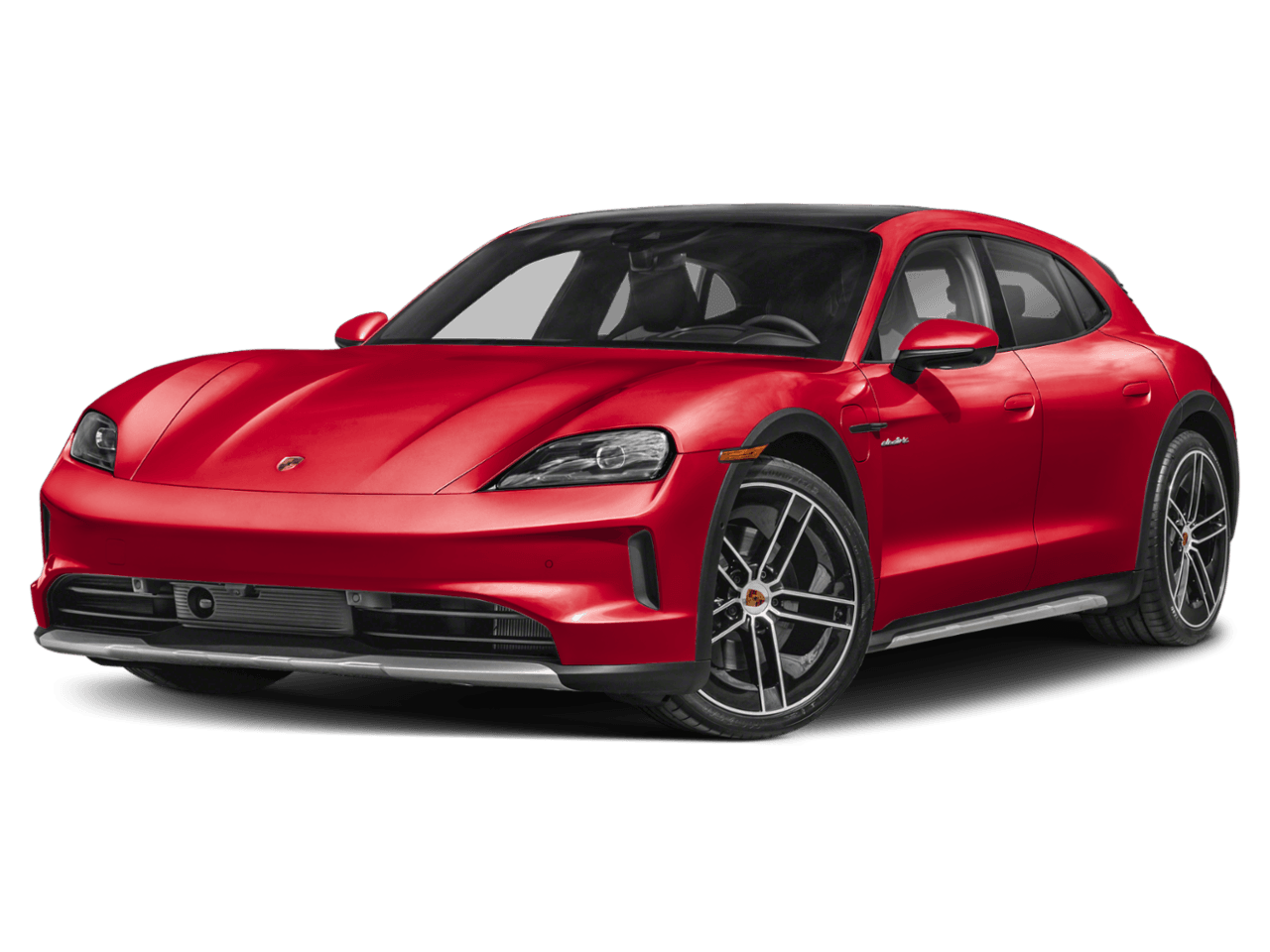 2026 Porsche Taycan Turbo S - Front 3/4, facing to the left