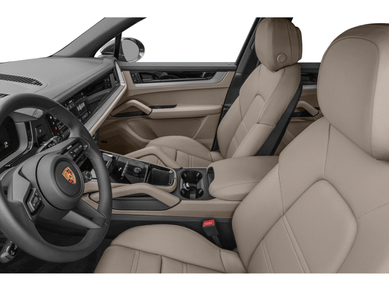 2026 Porsche Cayenne S - Interior Driver's Side with Door Open, Front Seat Feature