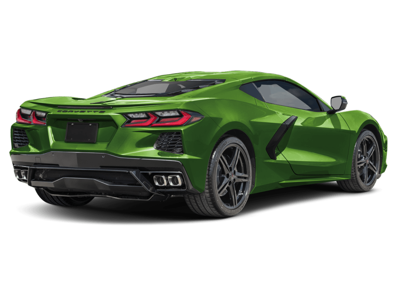 2026 Chevrolet Corvette 1LT - Rear 3/4, facing to the right