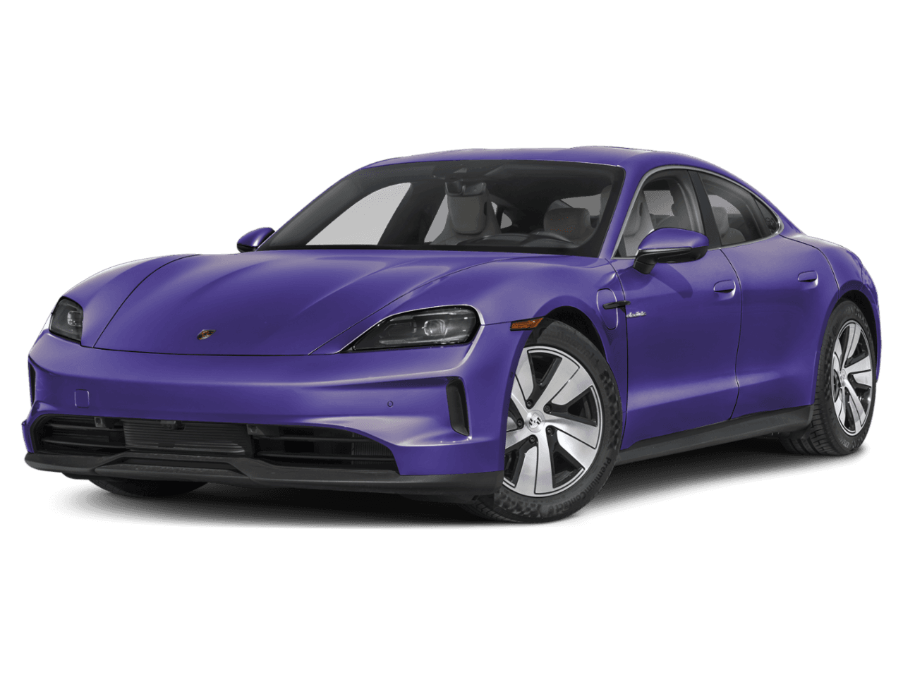 2026 Porsche Taycan Turbo - Front 3/4, facing to the left