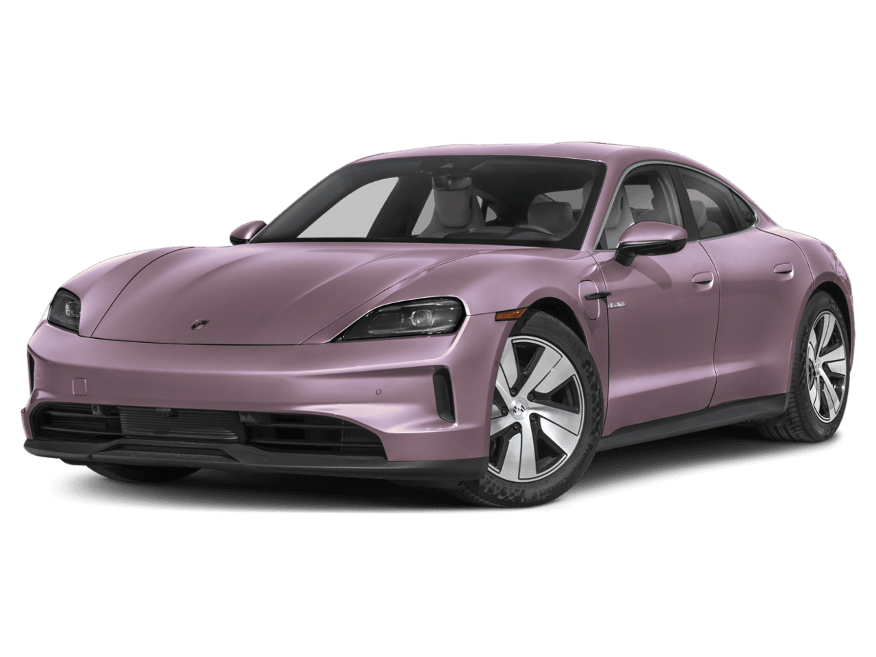 2026 Porsche Taycan Turbo - Front 3/4, facing to the left