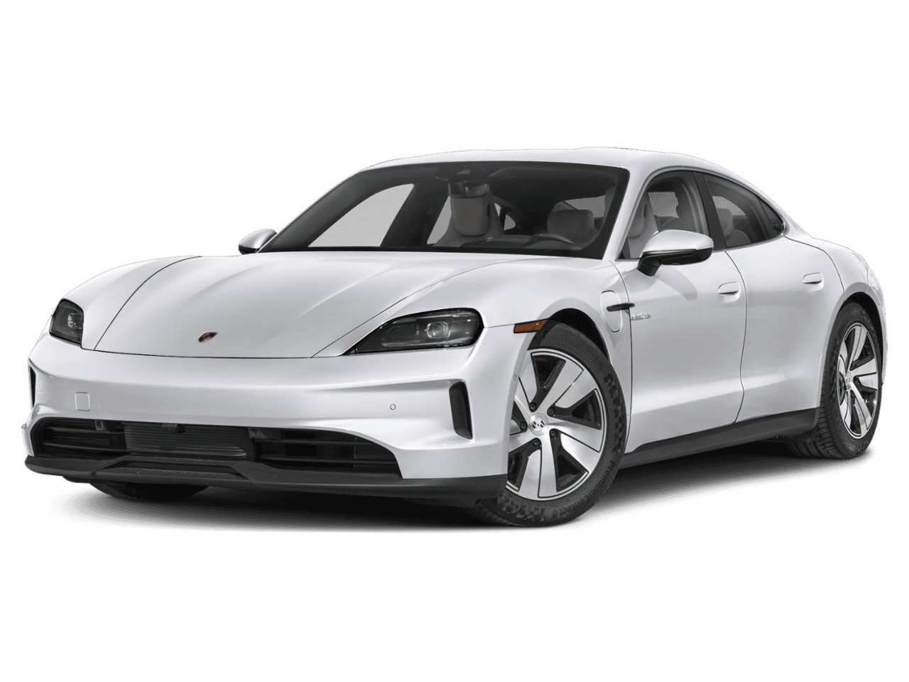 2026 Porsche Taycan Turbo - Front 3/4, facing to the left