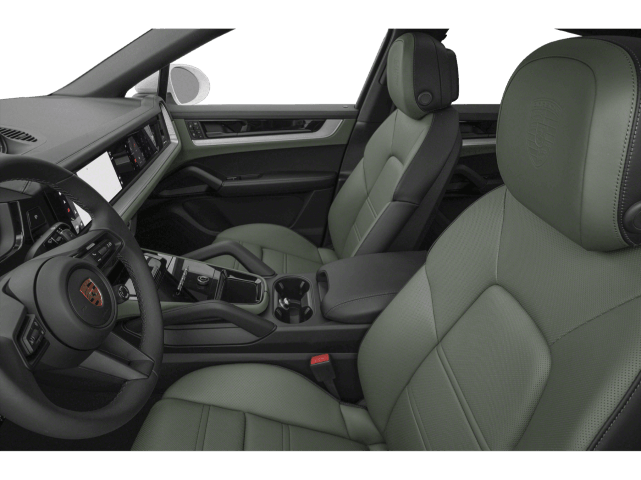 2026 Porsche Cayenne E-Hybrid - Interior Driver's Side with Door Open, Front Seat Feature