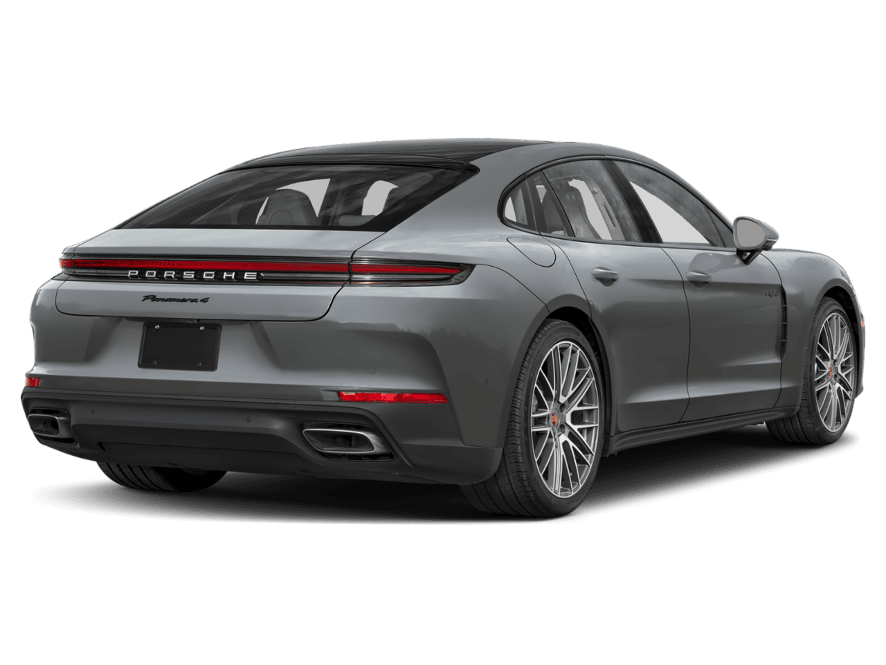2026 Porsche Panamera Turbo - Rear 3/4, facing to the right