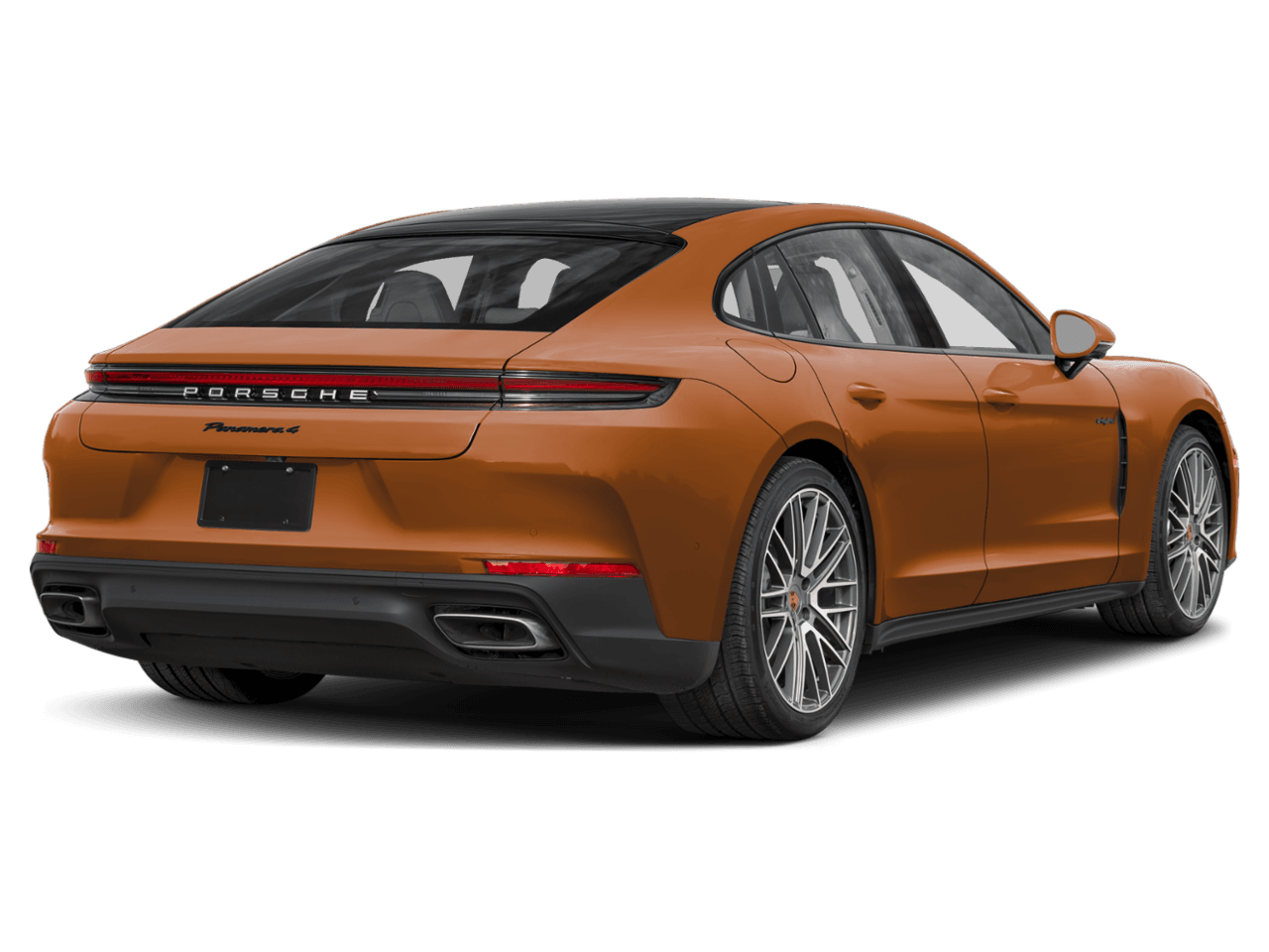 2026 Porsche Panamera Turbo E-Hybrid - Rear 3/4, facing to the right