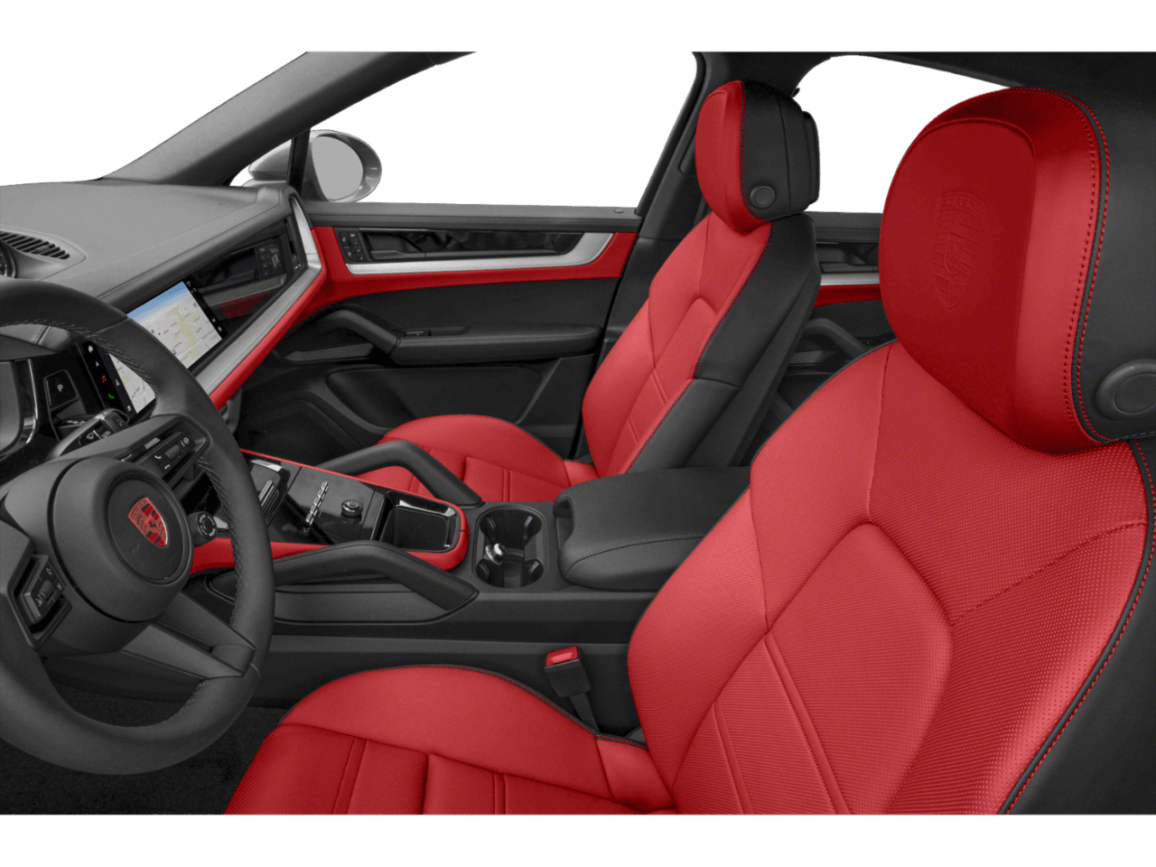 2026 Porsche Cayenne  - Interior Driver's Side with Door Open, Front Seat Feature