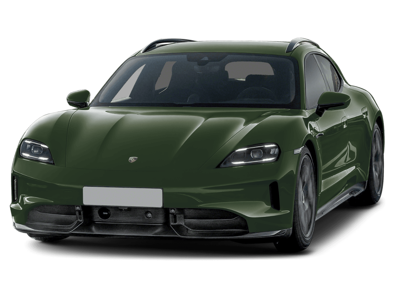2026 Porsche Taycan GTS - Front 3/4, facing to the left