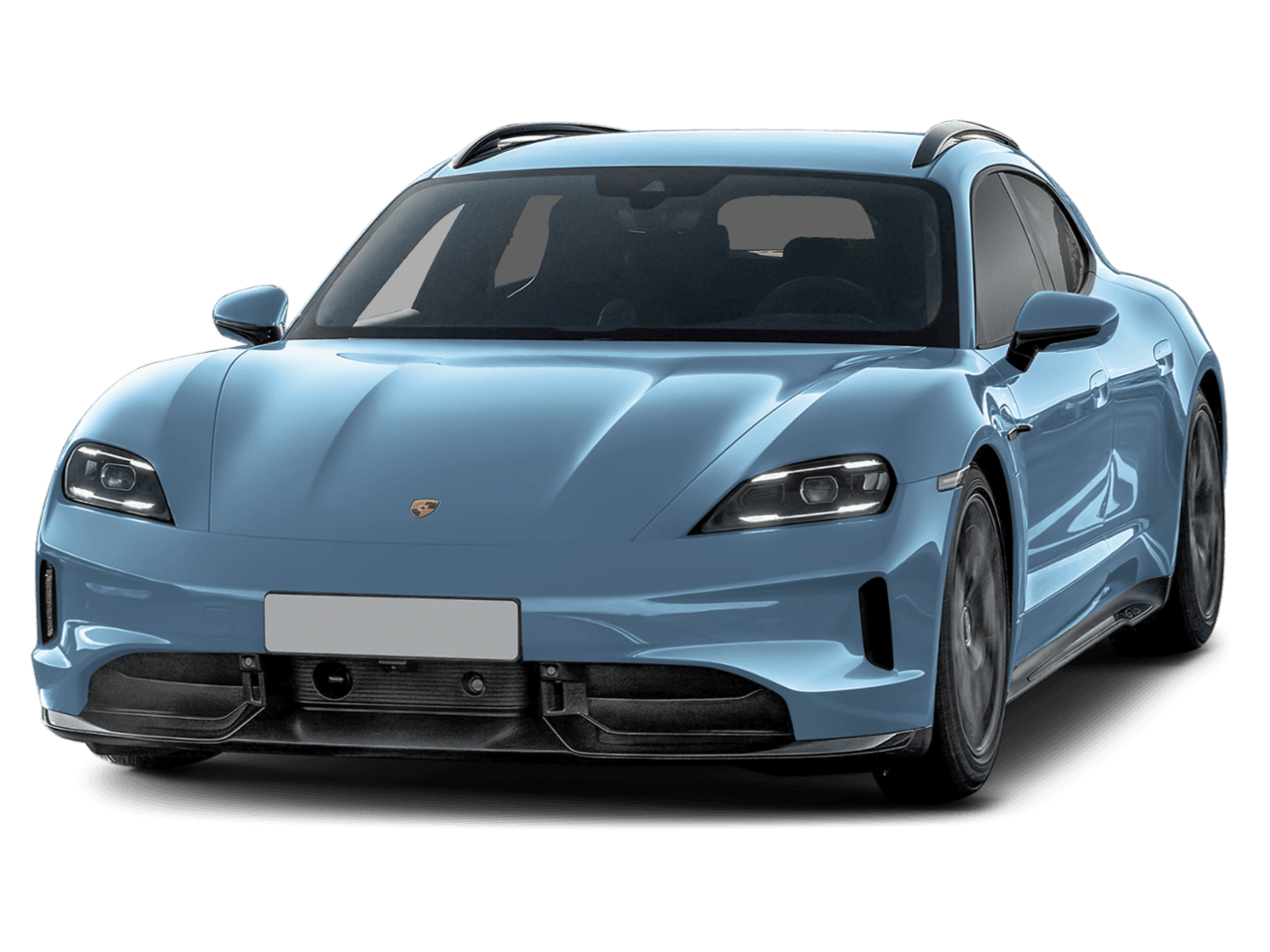 2026 Porsche Taycan GTS - Front 3/4, facing to the left