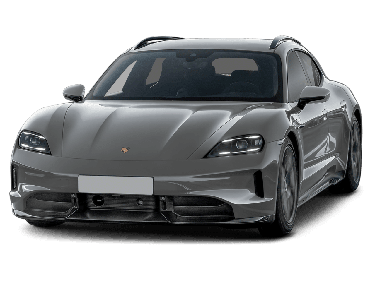2026 Porsche Taycan GTS - Front 3/4, facing to the left