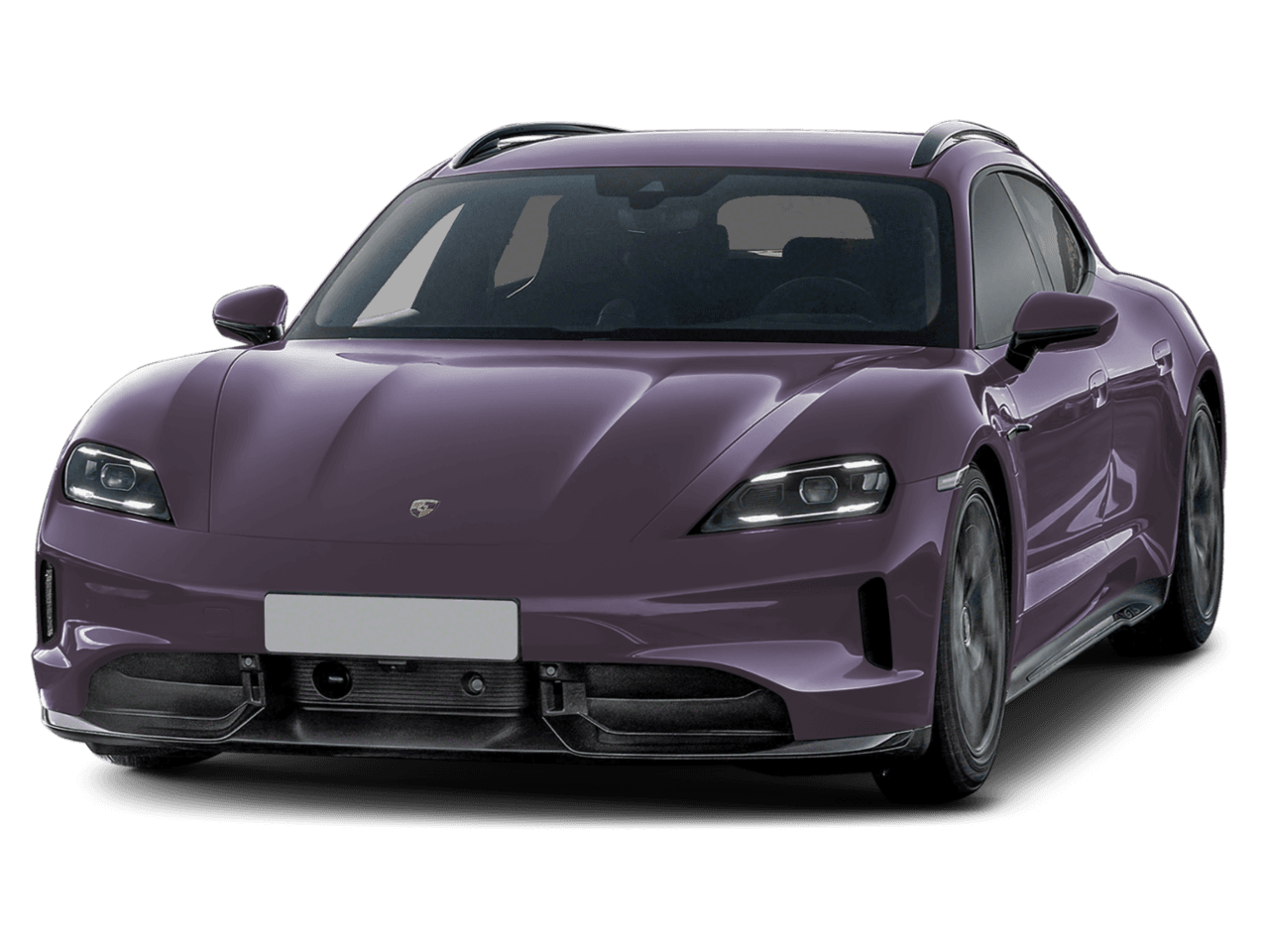 2026 Porsche Taycan GTS - Front 3/4, facing to the left