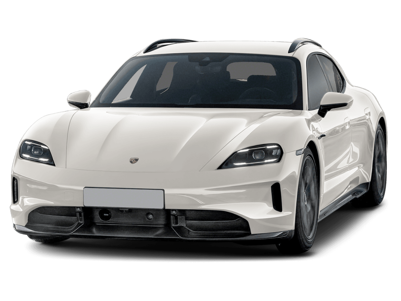 2026 Porsche Taycan GTS - Front 3/4, facing to the left