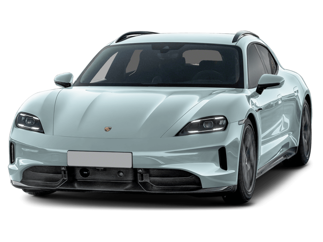 2026 Porsche Taycan GTS - Front 3/4, facing to the left