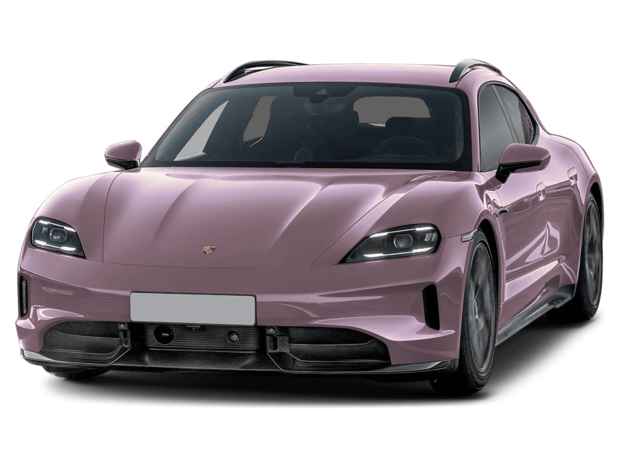 2026 Porsche Taycan GTS - Front 3/4, facing to the left