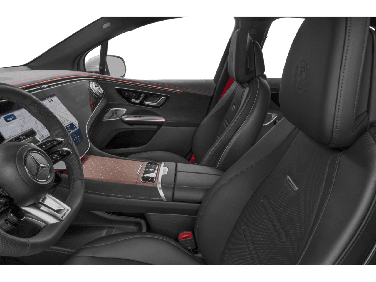 2026 Mercedes-Benz EQE AMG EQE - Interior Driver's Side with Door Open, Front Seat Feature