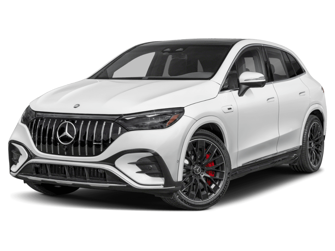 2026 Mercedes-Benz EQE AMG EQE - Front 3/4, facing to the left