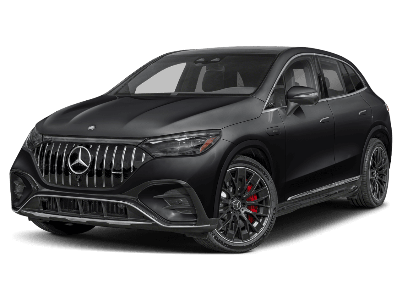 2026 Mercedes-Benz EQE AMG - Front 3/4, facing to the left