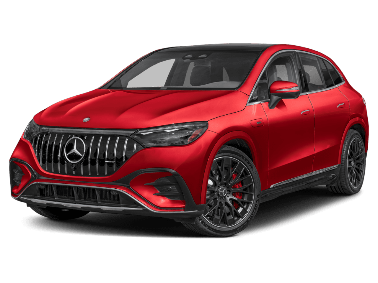 2026 Mercedes-Benz EQE AMG - Front 3/4, facing to the left