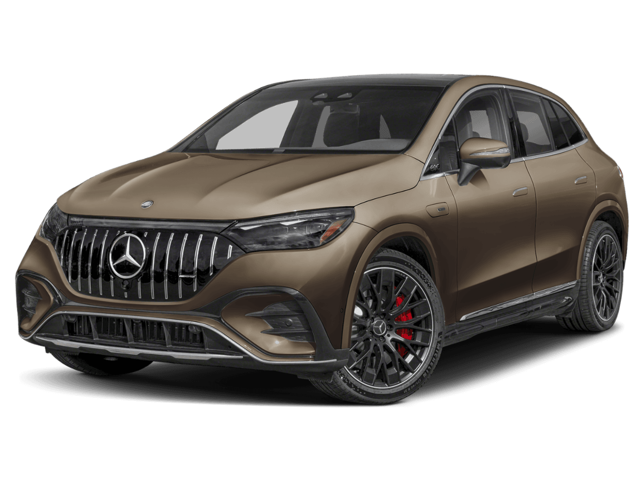 2026 Mercedes-Benz EQE AMG - Front 3/4, facing to the left