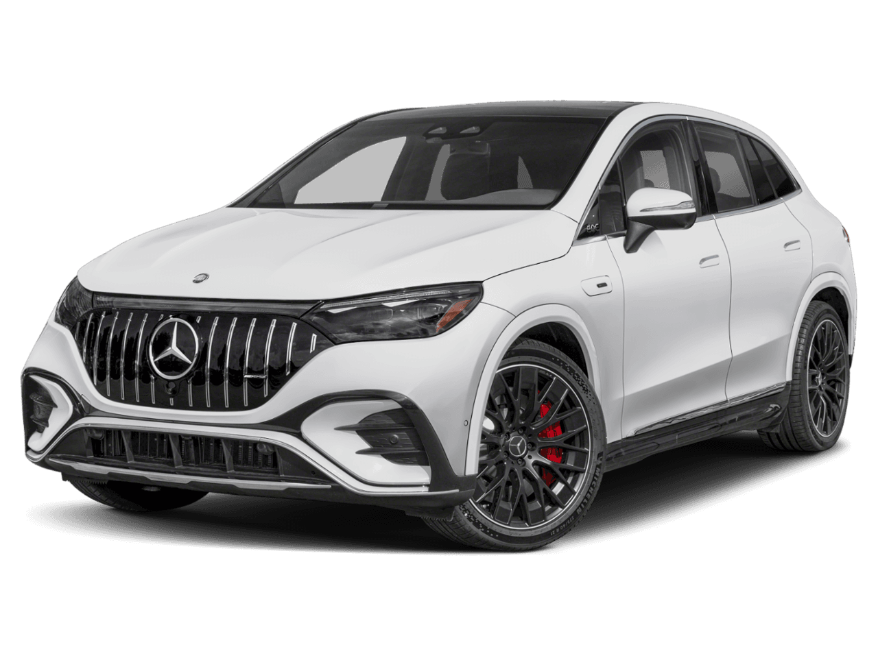 2026 Mercedes-Benz EQE AMG - Front 3/4, facing to the left