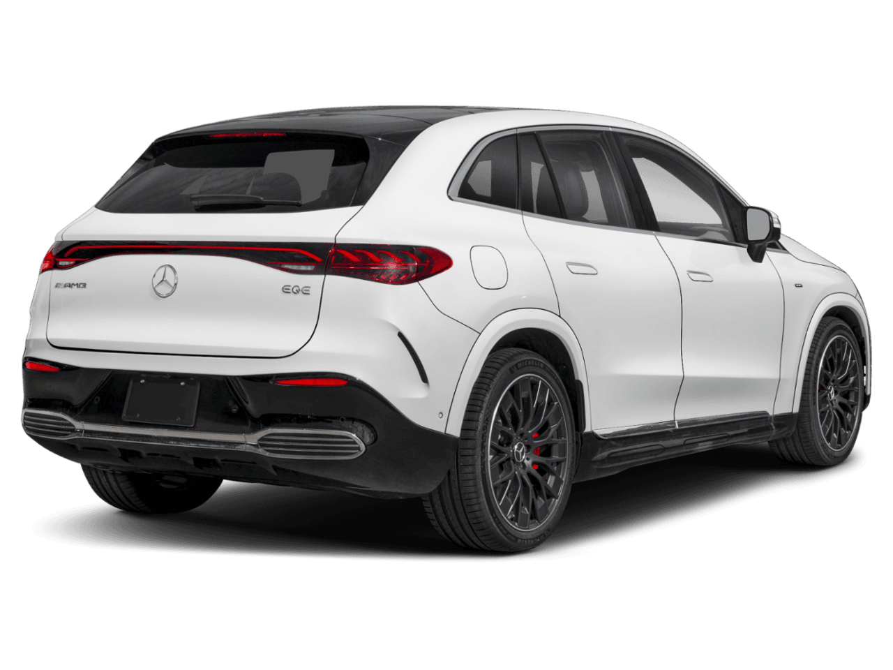 2026 Mercedes-Benz EQE AMG EQE - Rear 3/4, facing to the right