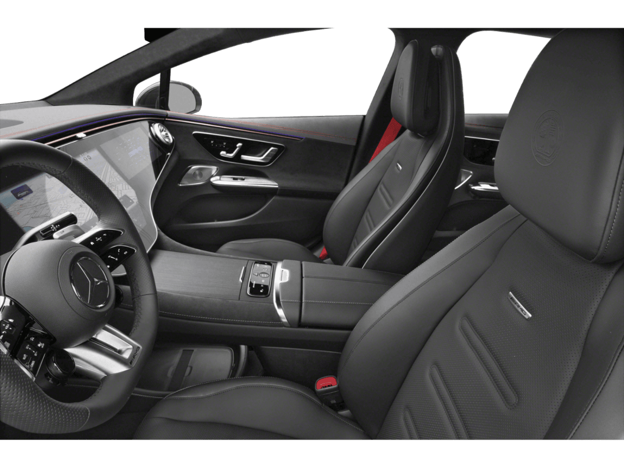 2026 Mercedes-Benz EQE AMG EQE - Interior Driver's Side with Door Open, Front Seat Feature