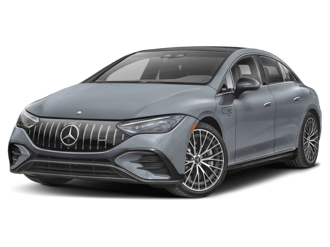 2026 Mercedes-Benz EQE AMG EQE - Front 3/4, facing to the left