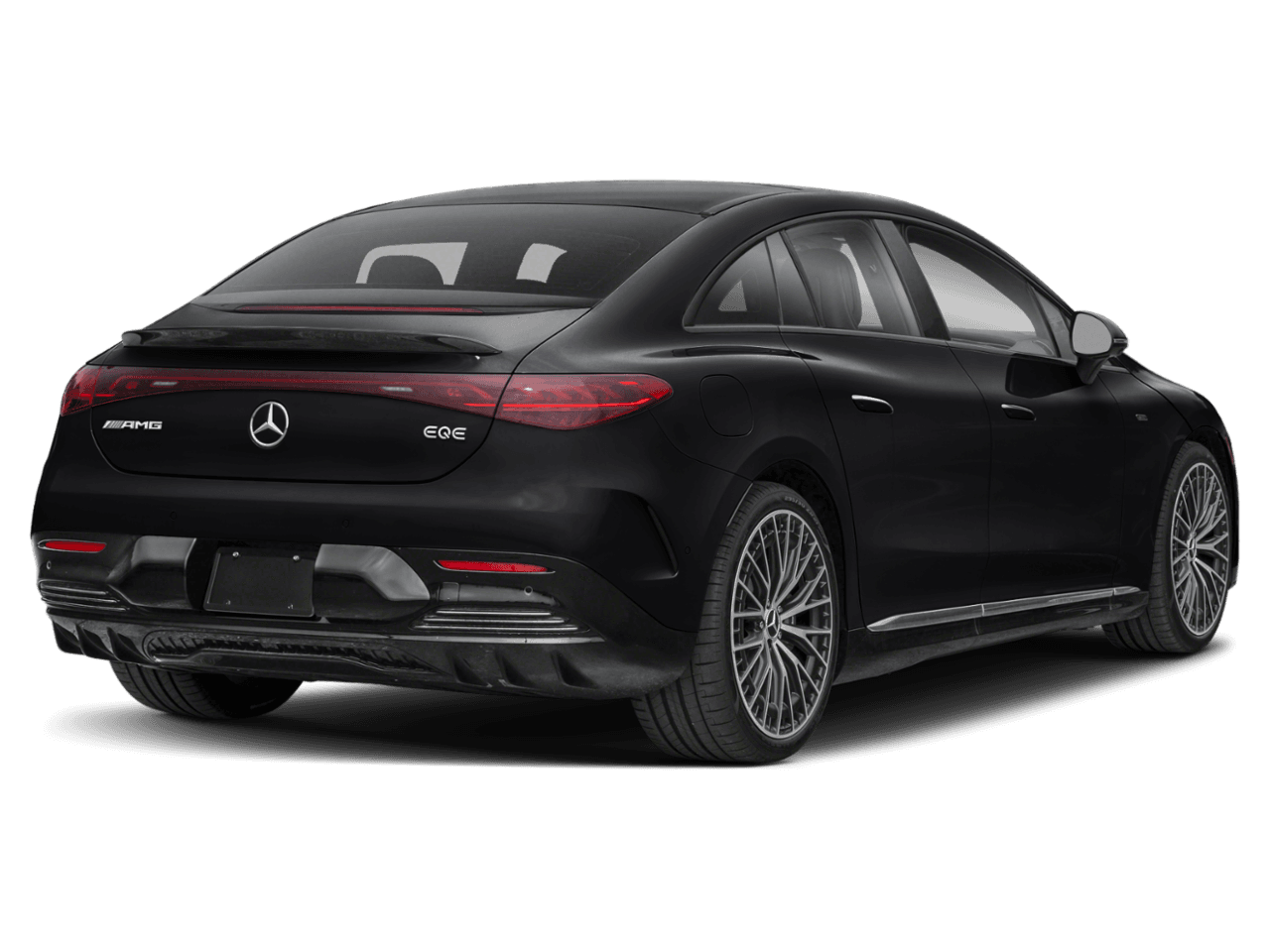 2026 Mercedes-Benz EQE AMG EQE - Rear 3/4, facing to the right