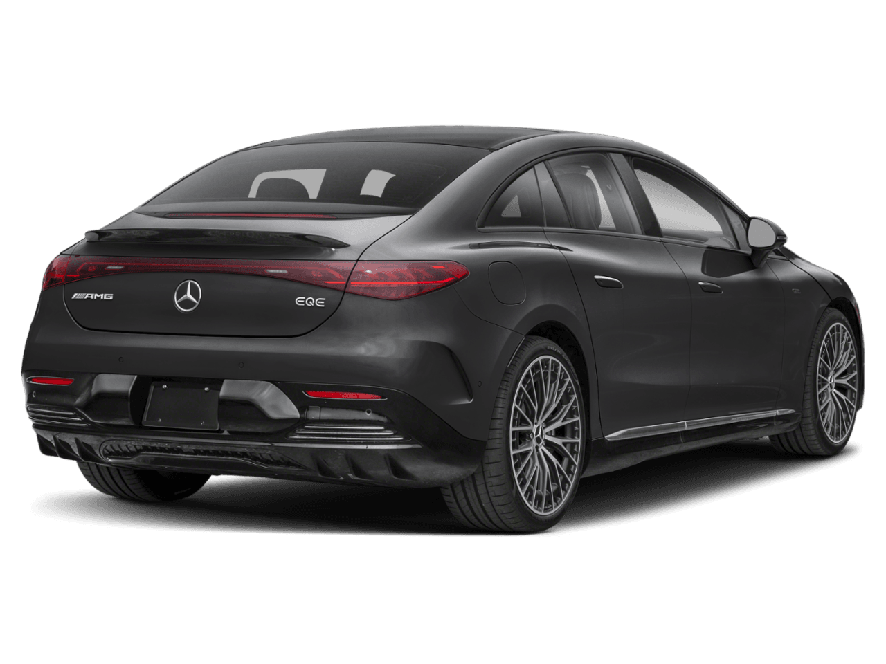 2026 Mercedes-Benz EQE AMG EQE - Rear 3/4, facing to the right
