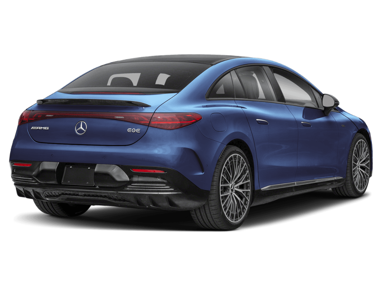 2026 Mercedes-Benz EQE AMG EQE - Rear 3/4, facing to the right