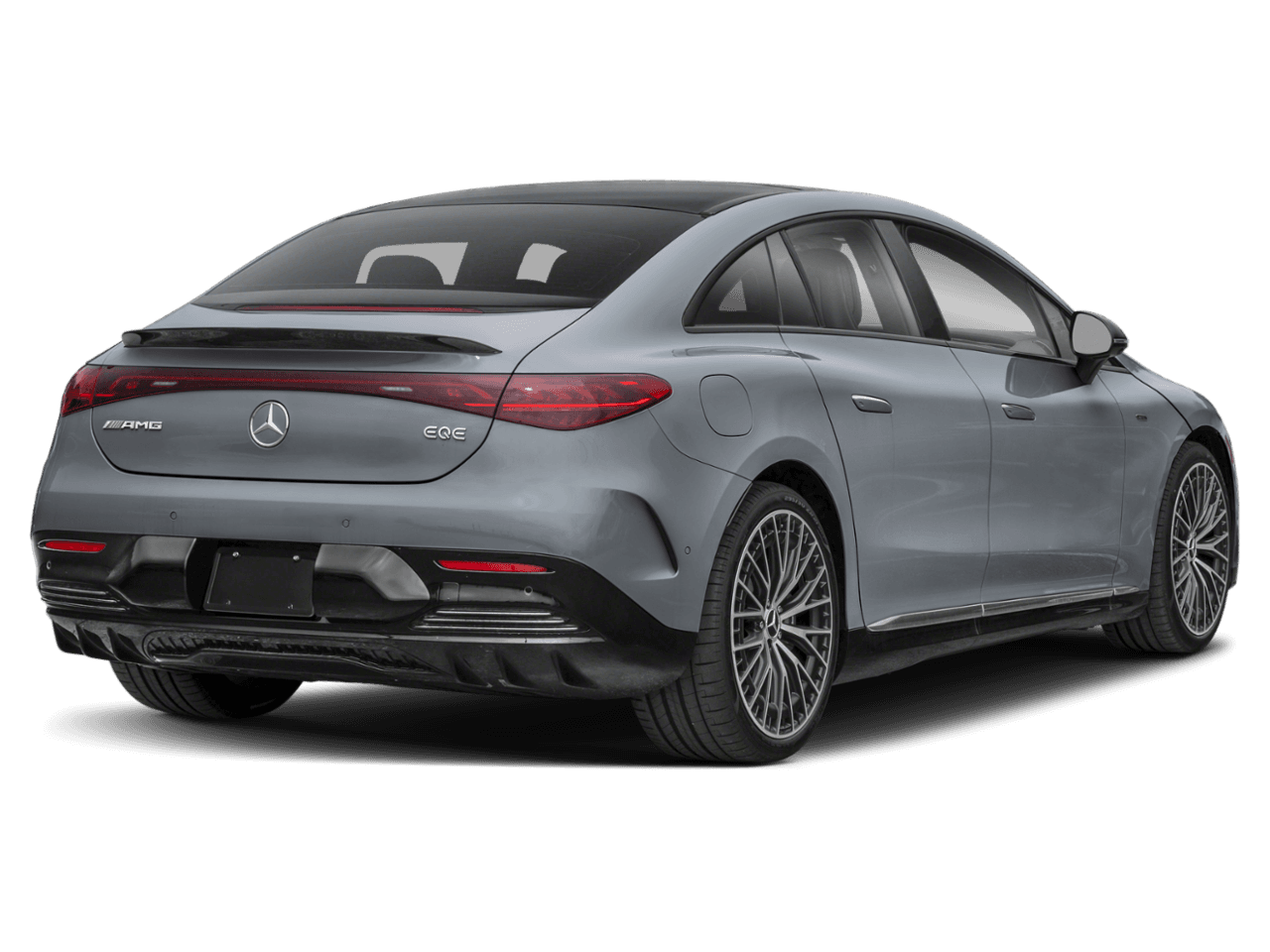2026 Mercedes-Benz EQE AMG EQE - Rear 3/4, facing to the right