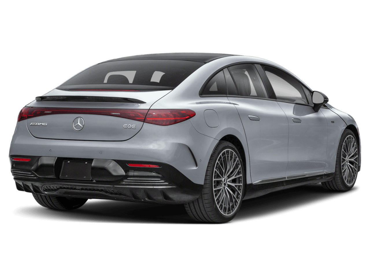 2026 Mercedes-Benz EQE AMG EQE - Rear 3/4, facing to the right