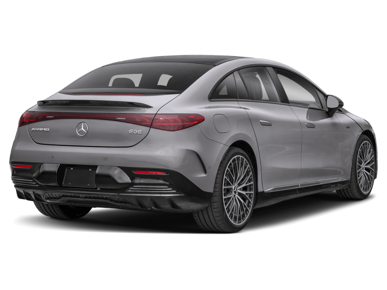 2026 Mercedes-Benz EQE AMG EQE - Rear 3/4, facing to the right