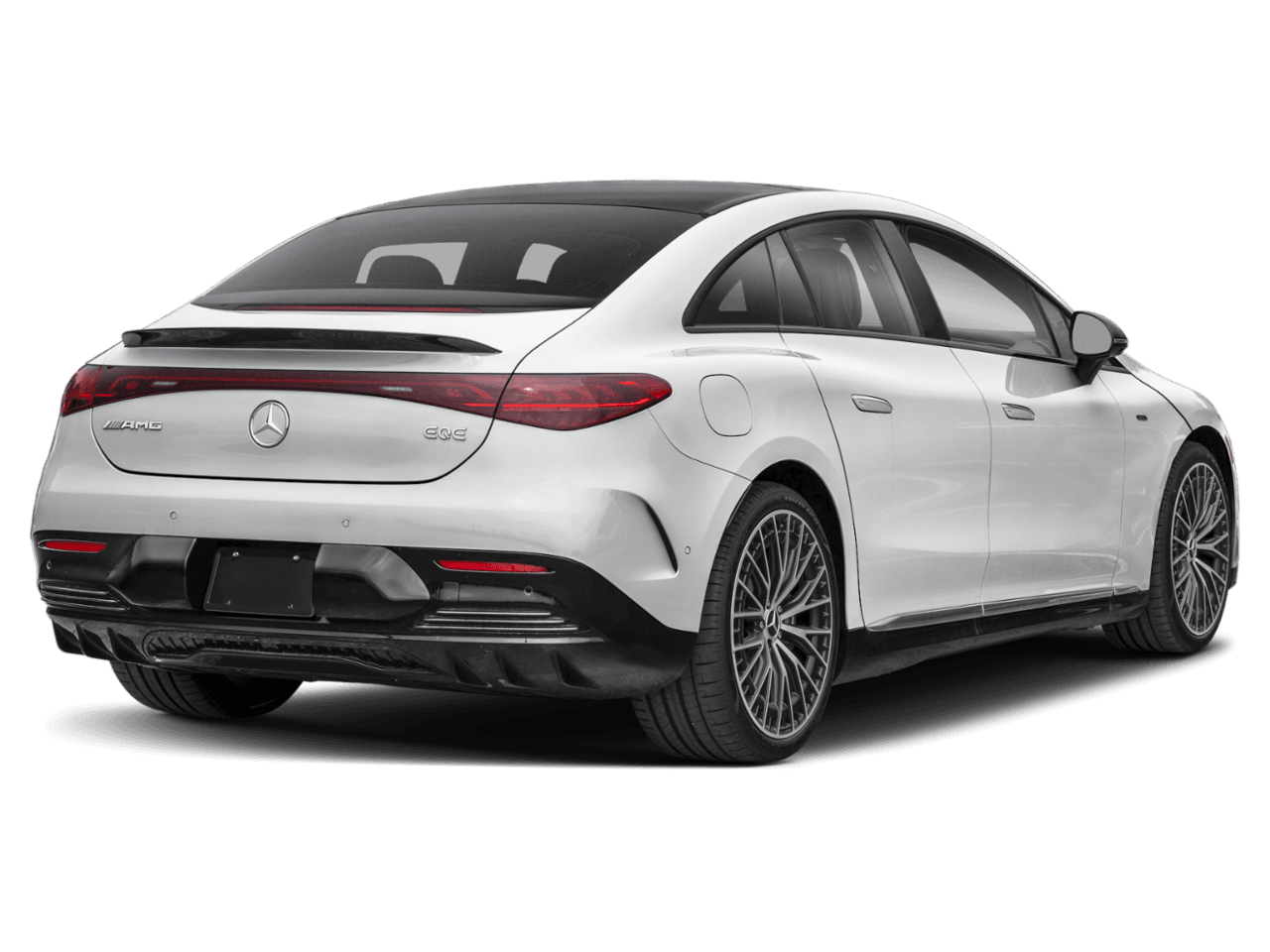 2026 Mercedes-Benz EQE AMG EQE - Rear 3/4, facing to the right