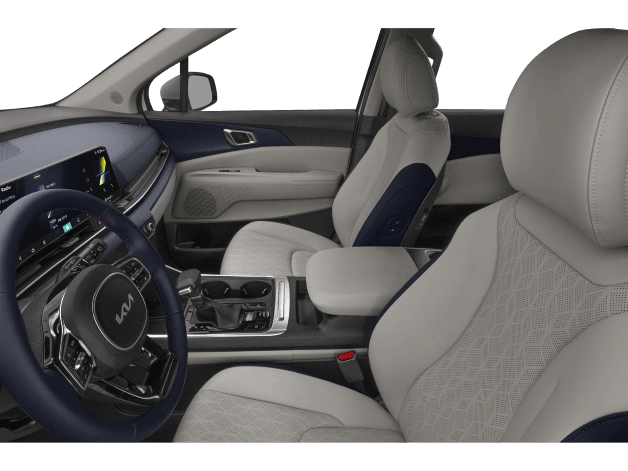 2026 Kia Carnival EX - Interior Driver's Side with Door Open, Front Seat Feature