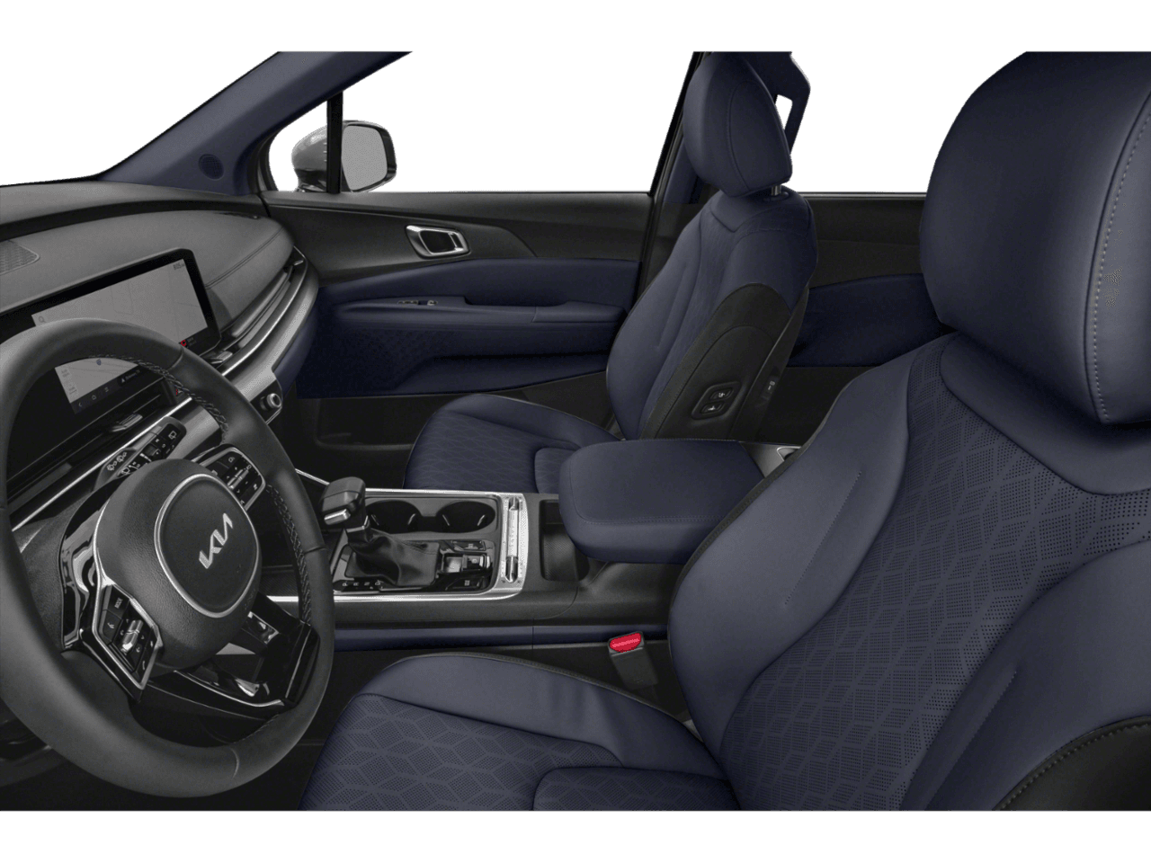 2026 Kia Carnival SX - Interior Driver's Side with Door Open, Front Seat Feature