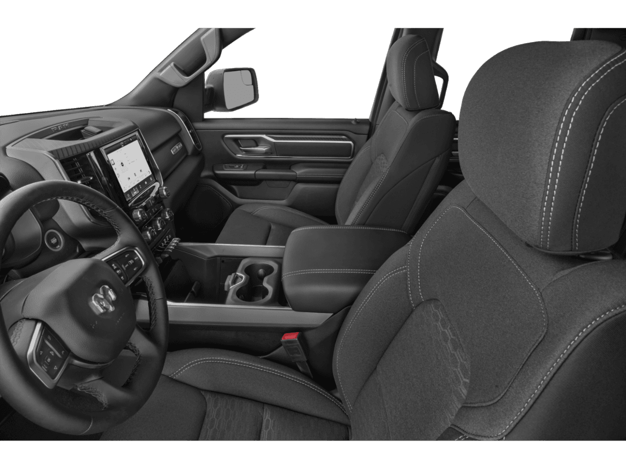 2026 Ram 1500 Lone Star - Interior Driver's Side with Door Open, Front Seat Feature
