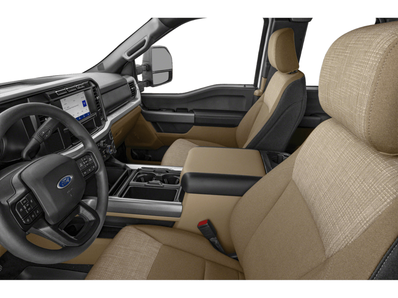 2026 Ford Super Duty F-250 SRW XLT - Interior Driver's Side with Door Open, Front Seat Feature