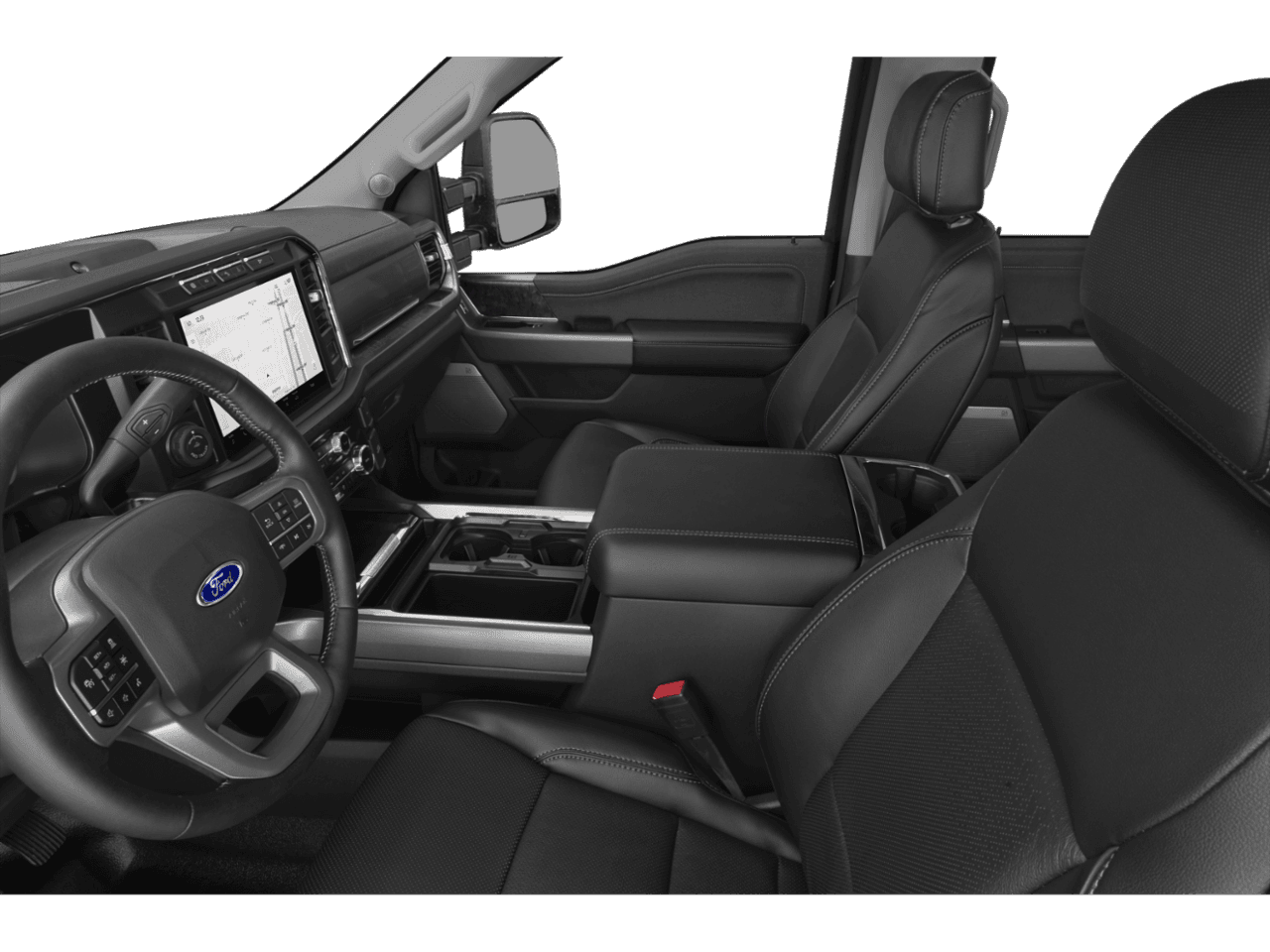 2026 Ford Super Duty F-250 SRW LARIAT - Interior Driver's Side with Door Open, Front Seat Feature