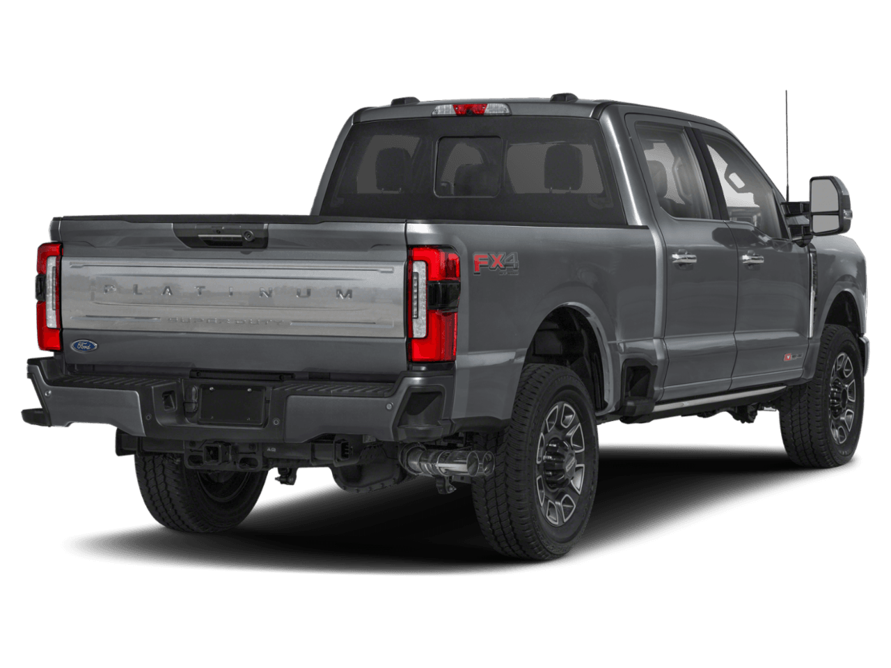 2026 Ford Super Duty F-250 SRW Platinum - Rear 3/4, facing to the right