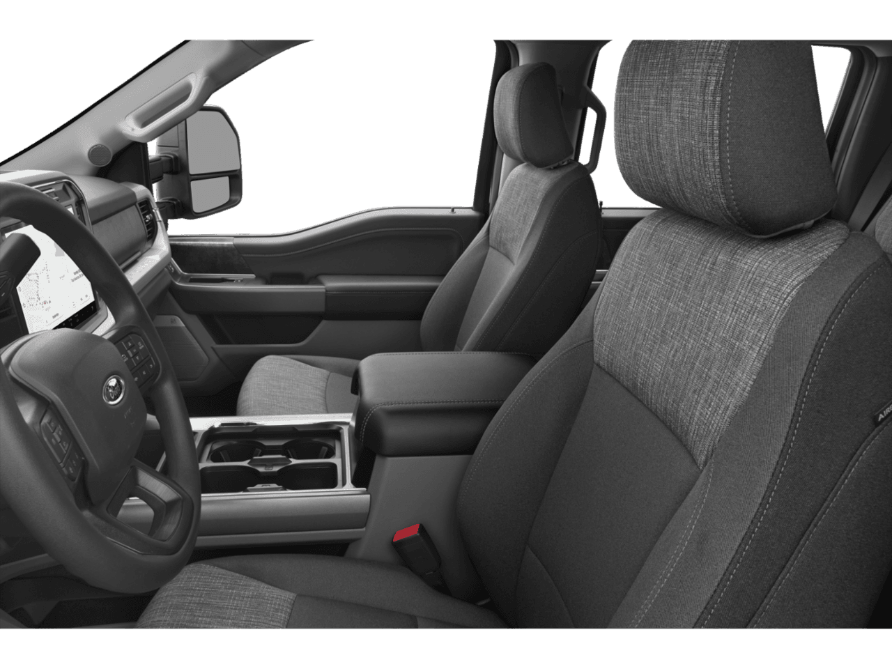 2026 Ford Super Duty F-250 SRW XLT - Interior Driver's Side with Door Open, Front Seat Feature