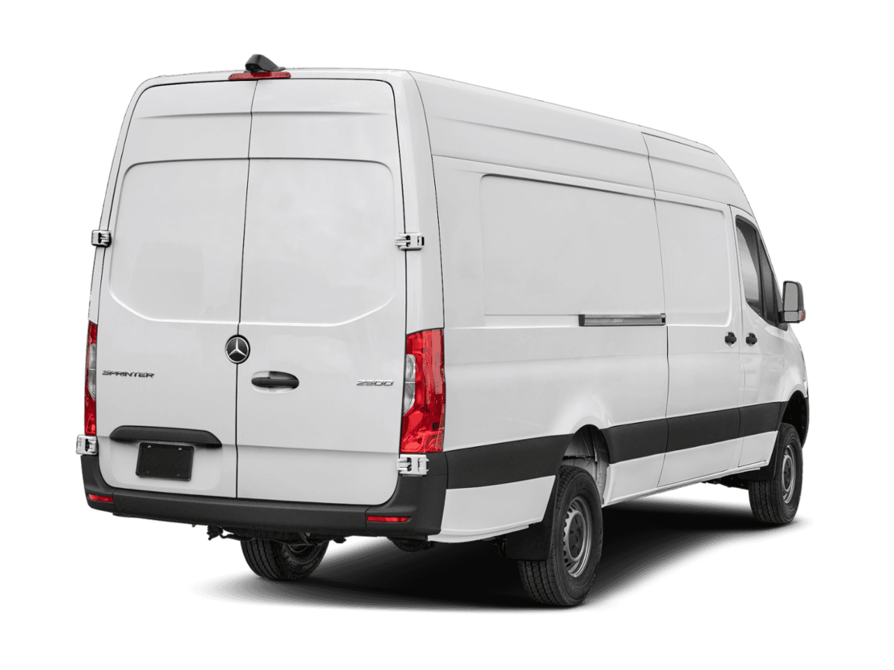 2026 Mercedes-Benz Sprinter Cargo Van  - Rear 3/4, facing to the right