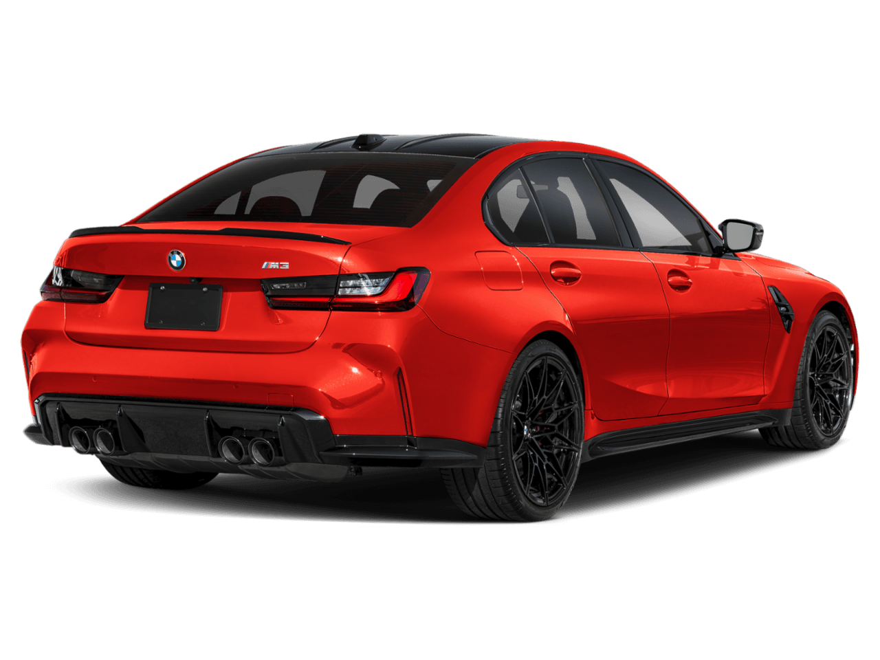 2026 BMW M3 Sedan - Rear 3/4, facing to the right