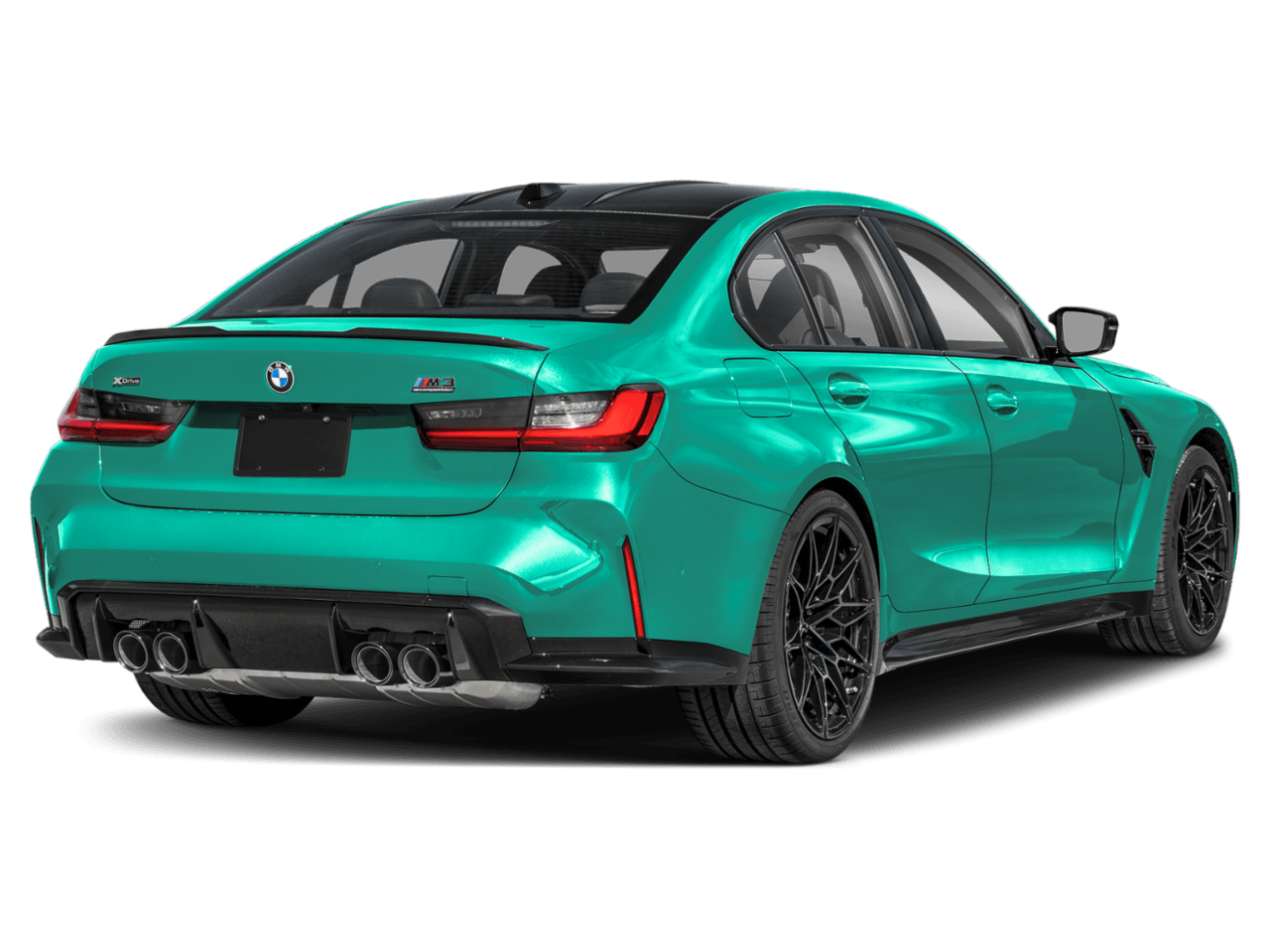 2026 BMW M3 Competition - Rear 3/4, facing to the right