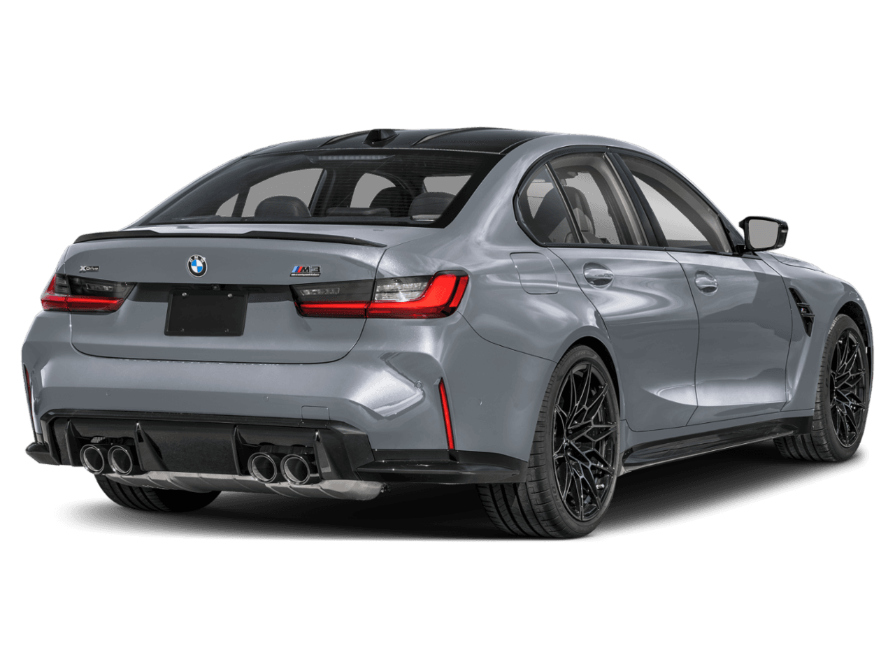 2026 BMW M3 Competition - Rear 3/4, facing to the right